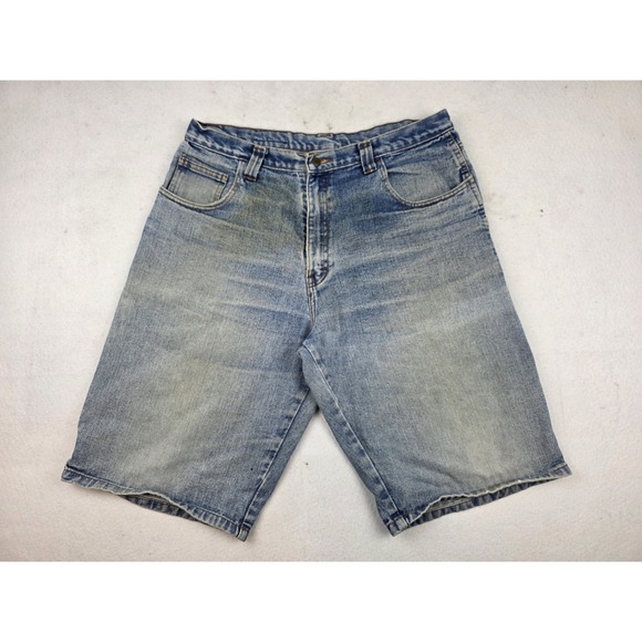 Vintage Tommy Hilfiger Shorts Mens 36‎ Denim Carpenter Patch Pocket Y2K 2000s - Picture 6 of 14